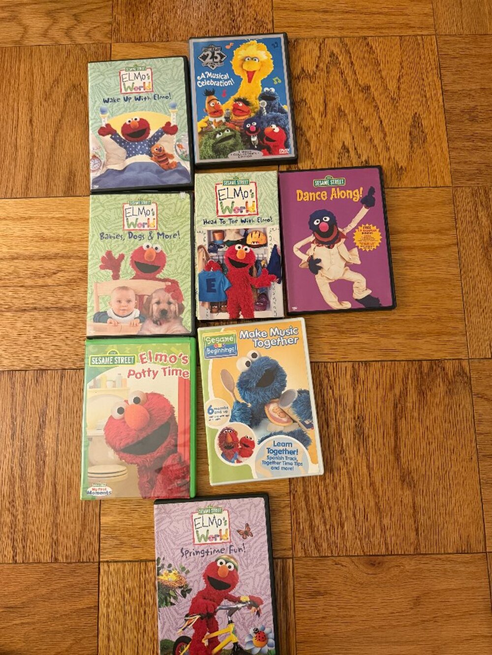 Lot of 16 DVD Elmo, Sesame Street & Elmo’s World Children’s Kids DVDs